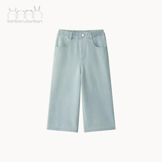 浅蓝牛仔阔腿裤 商品图3