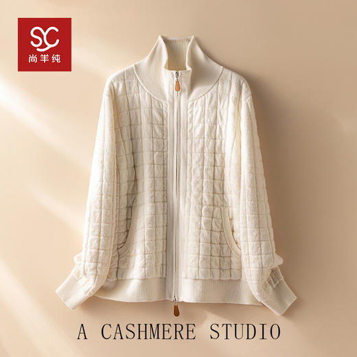 Baby小山羊绒~加厚山羊绒翻领拉链开衫外套BABY25152 商品图2