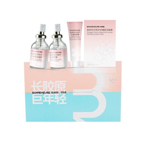 ² 299元4件套【胶原牡丹四件套礼盒装】精华凝胶+焕颜霸+赋活喷雾+面膜 HM02-CRMM-CFBNH 商品图5