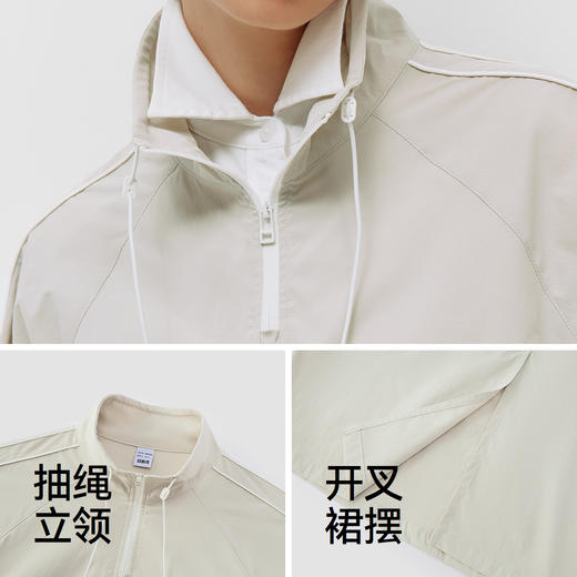 商场同款|森马套装女春插肩袖短上衣开叉长裙2026新款户外两件套 商品图3