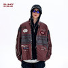 BJHG不计后果机车风夹克外套男款春季美式刺绣蛋白皮棒球服皮衣女 商品缩略图2