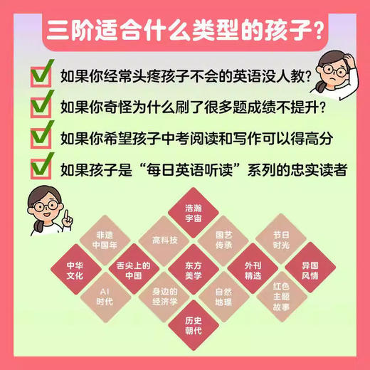 《每日英语听读 三阶（第1辑）》 (内含2册书籍+1册习题答案及译文+音频+100节精讲课) 商品图2