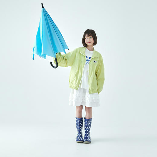 棵初2026年春季新款亲子中大女童防泼水休闲外套撞色印花宽松上衣 商品图1