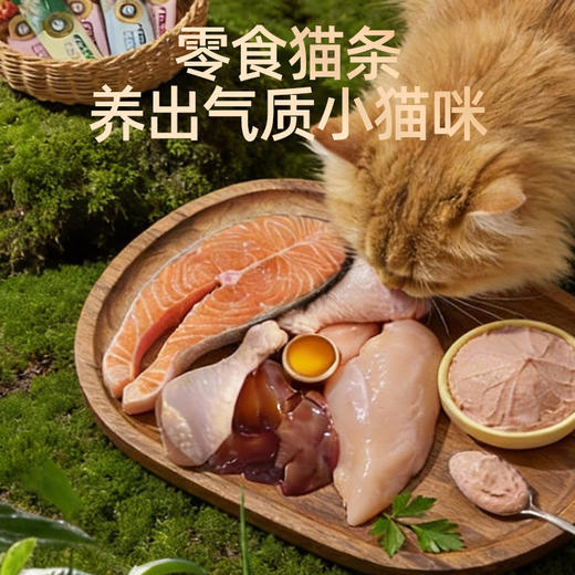 妙爽轻盈滋养猫条15g 鸡肉/三文鱼/金枪鱼味 补水湿粮批发 整箱1000支 商品图1
