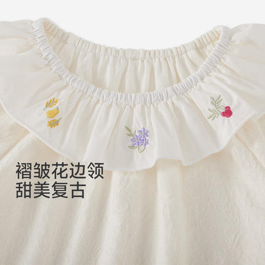 英氏童装儿童长袖T恤娃娃领打底衫可爱内搭女童上衣YRTAJ1S079A 商品图2