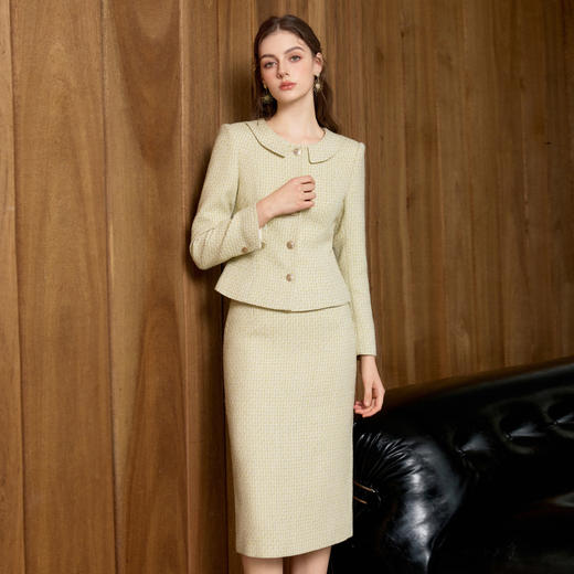 IWY/高级感小香风长袖西装套裙女气质减龄职业装珠宝设计师正装25CS881 商品图2