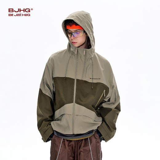 BJHG不计后果三防冲锋夹克男春季潮牌美式连帽户外运动休闲外套女 商品图4