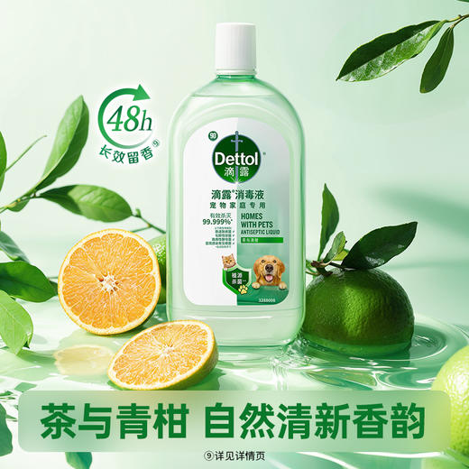 滴露植源消毒液衣物杀菌香氛洗衣留香植源温和消毒水1L 宠物专用消毒液 宠物用品区域杀菌消毒除臭 商品图9