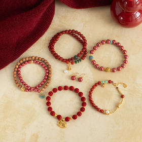 【MS Lemuguet（铃兰珠宝）2026鸿运首饰系列 买二送首饰盲盒一个 款式随机发 每个ID限送一个】 朱砂/南红玛瑙 祥瑞吉庆 美如诗画！礼盒装