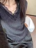 <曾小咸推荐> 蕾丝边拼接V领长袖 日常139/件 活动价89.99！【预售款，预计3-15天发货】 商品缩略图2