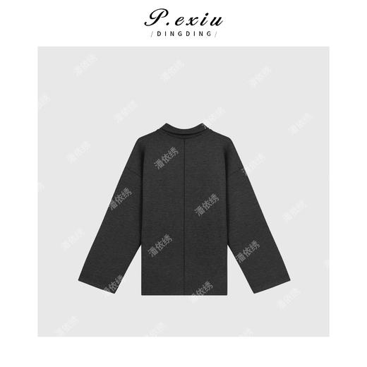 04-2潘依绣丁丁宠粉韩系立领羊-毛-卫衣毛织Q1538 商品图1