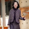 西子/星雾羊毛混纺小香风粗花呢拼水貂夹棉外套/WTTJ0935 商品缩略图0