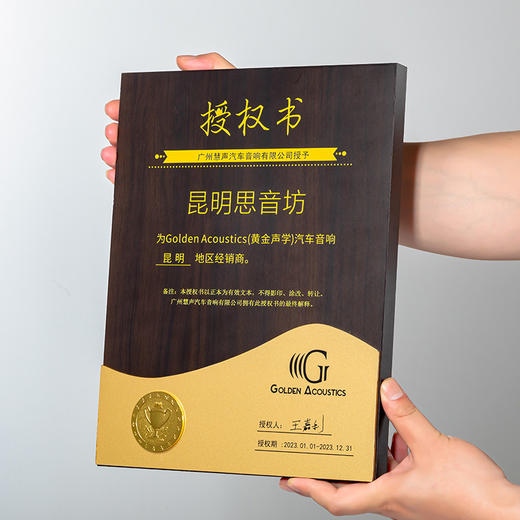 木质奖牌定制企业荣誉证书奖杯商务表彰金属奖章订制商会员大奖牌 商品图1