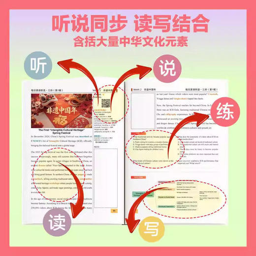 《每日英语听读 三阶（第1辑）》 (内含2册书籍+1册习题答案及译文+音频+100节精讲课) 商品图3
