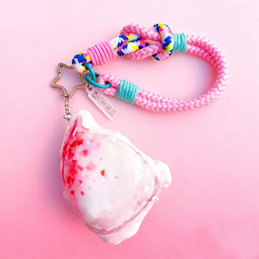 小林漫画 汕头特色美食挂件 发粿蟹肉脯鱼饭造型钥匙扣 潮汕文创挂饰礼物  创意手工编织挂绳钥匙扣 商品图1