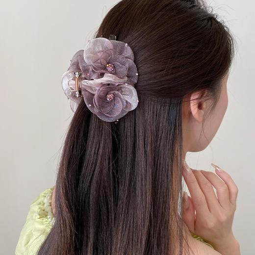 JOJO气质高级轻奢甜美新年头饰蝴蝶结发饰发夹鲨鱼夹 商品图2