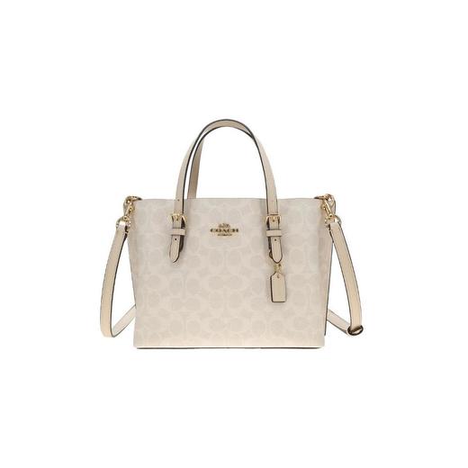 COACH 奥莱款女士PVC配皮单肩斜挎手提包CV965IMXU5 商品图0