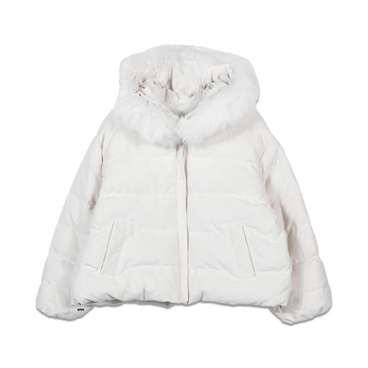 可爱甜美风基本款连帽羊京绒棉服-纪念日百货门店同款169043073 商品图4