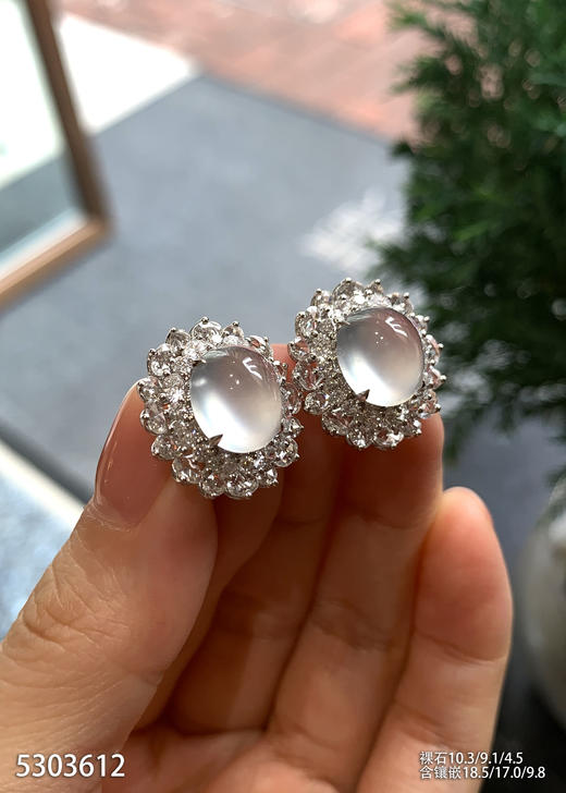 5303612，蛋面耳钉。具体价格微信咨询 商品图3