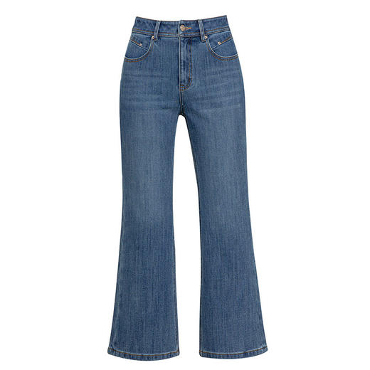 「高货rg」全新升级【铂金会员201/天猫269/差价68】(11952)洛诗琳小个子百搭九分牛仔裤2026春季新款气质显瘦喇叭裤 商品图4