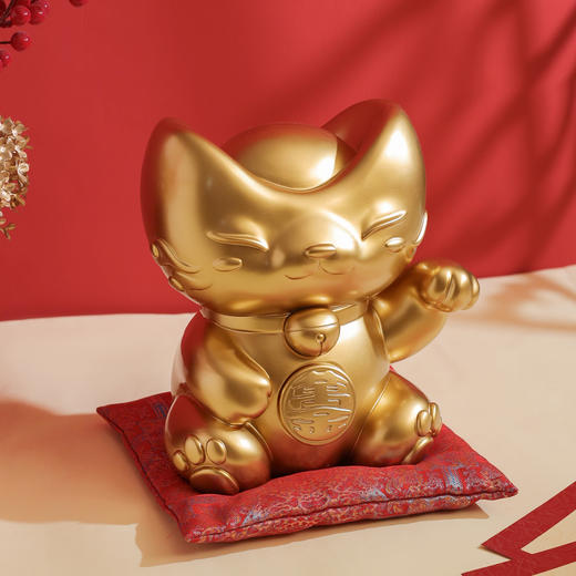 【2026新春元宝猫艺术摆件】礼盒买即赠礼袋，收藏款赠新春防滑垫，3款7色可选，组合装更优惠 商品图3