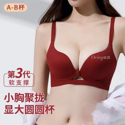 【本命年 立体版提&托&收内衣】本命年提拉小胸聚拢显大 上托防下垂收副乳无钢圈舒适无痕文胸 商品图1