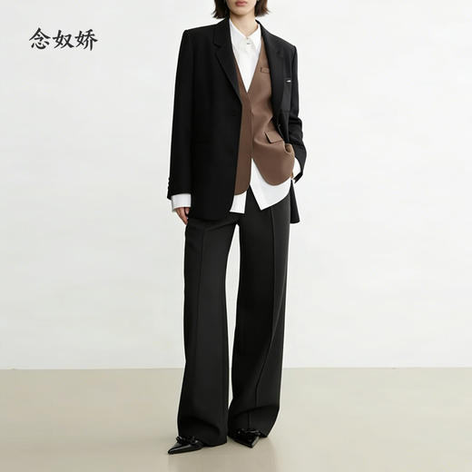 【商场同款】CNI5859 “ 两色西装马甲 ” 宽松无领马甲 干练有型有气场 显瘦包容 商品图9