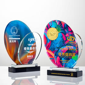 水晶奖杯创意定制定做员工公司年会活动比赛订制儿童荣誉刻字奖牌