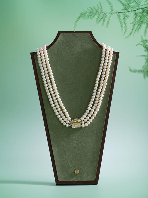 子佩集【恒慕交织】珍珠惜王妃毛衣链【ZZMYL007】6mm珠三层2601 商品图5