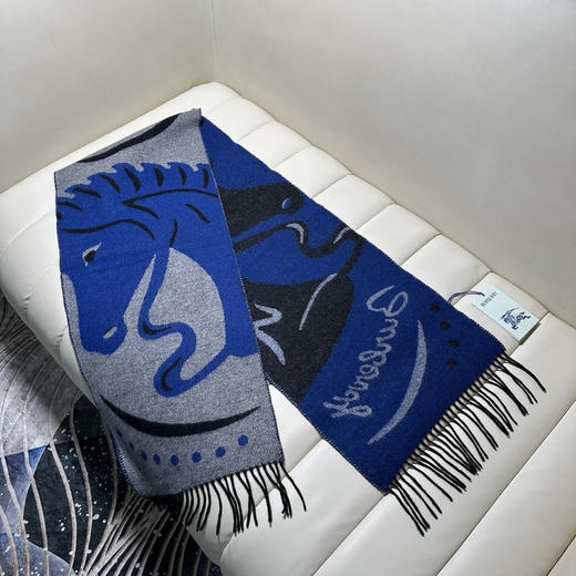 秋冬特惠💰260 巴宝莉围巾【马年福利】新款战马羊毛围巾特别飒的一款，男女同款 商品图5