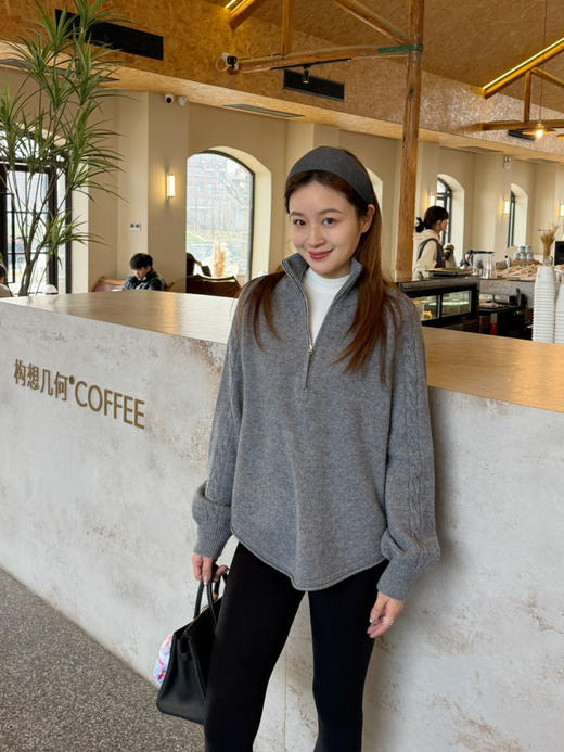 2601214    美丽奴 半拉链立领 套头 毛衣 商品图14