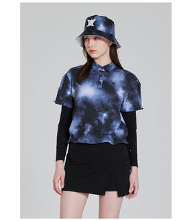 An春夏新款女士假两件印花上衣来啦！渠道高品质❗️做工细节都很好 ，放心入，一整个性价比无敌高！两个色都是要必买吧，够经典够高级！这种印花颜色可以闭眼去收！