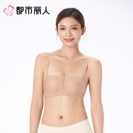 都市丽人内衣B杯中厚文胸网布内衣无痕内衣3/4杯内衣软尺码内衣三排四扣树脂胶圈LBC1B5 商品图2