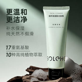 和风雨（Hefengyu）氨基酸洗面奶120g 控油去黑头祛痘深层清洁毛孔洁面乳男女士