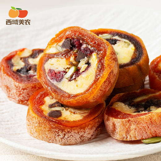 奶皮子柿饼卷120g 配料只有食物本身 柿饼来自广西富平 口感丰富 软糯香甜  商品图7