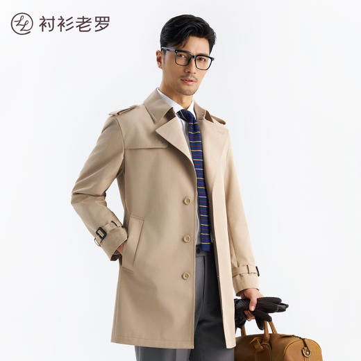 男士商务秋冬中长款风衣257Y0C511N[门店专款] 商品图1