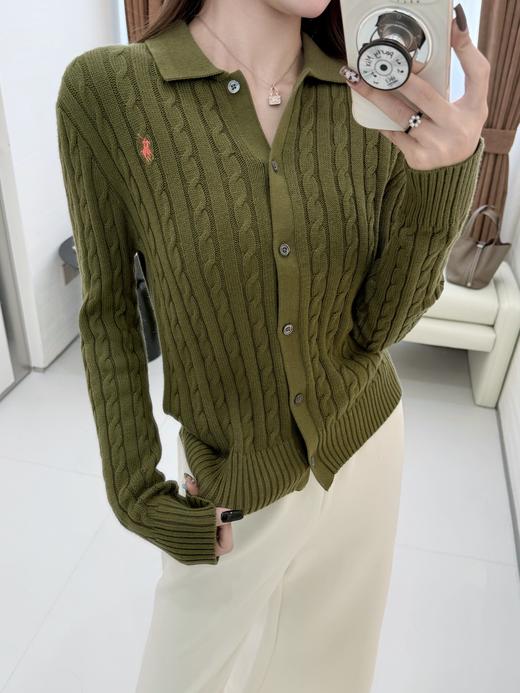 【只可换码 不退货】拉夫劳伦 绞花翻领开衫 渠道货无领标！！！（EJ） 商品图4