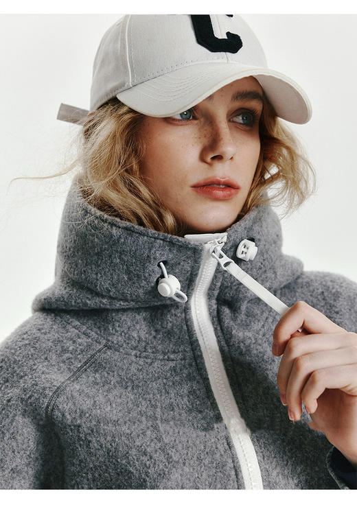 送8元退货运费【羊毛加厚飞行羽绒服】57.3%绵羊毛+90%白鸭绒填充，羊毛双面绒工艺加持，厚实挺括不软塌，帽檐加宽支撑工艺，帽里11条配色压线 商品图1