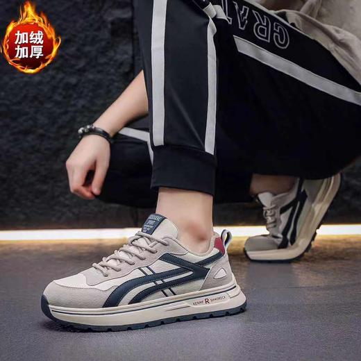 【HF】无忧购 “清仓福利”“清仓福利”男鞋冬季加绒休闲运动厚底板鞋百搭轻便运动鞋K607/K611/K605（截单后3-5天发货) 商品图5