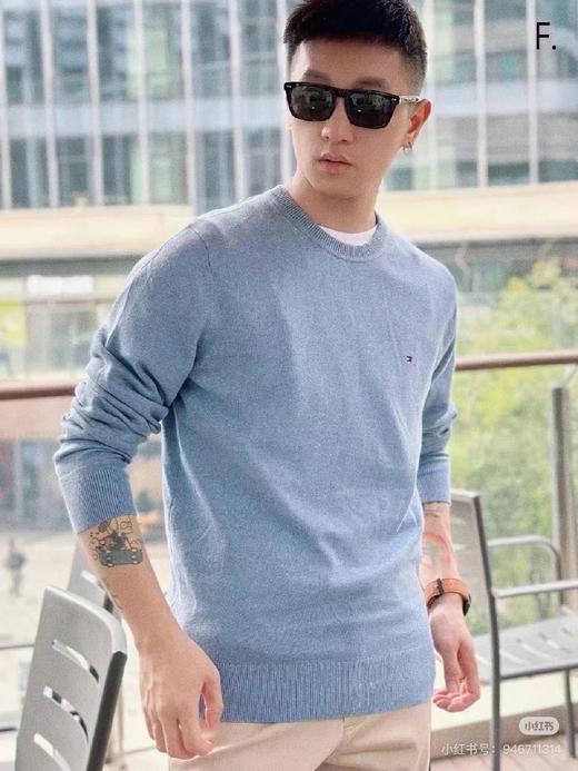 二店y 官网1500+ 经典款 TOMMY//汤米 男士圆领套头针织衫毛衣 商品图12