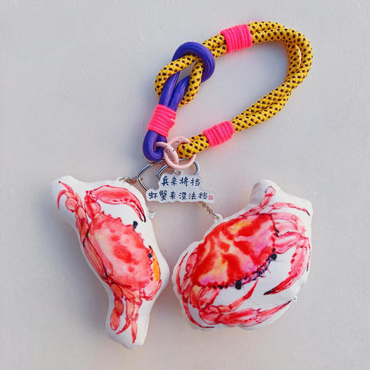 小林漫画 汕头特色美食挂件 发粿蟹肉脯鱼饭造型钥匙扣 潮汕文创挂饰礼物  创意手工编织挂绳钥匙扣 商品图11