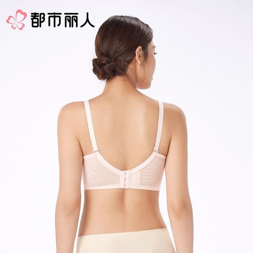 都市丽人内衣B杯中厚文胸蕾丝内衣3/4杯内衣三排四扣无钢圈LBC1C6 商品图3