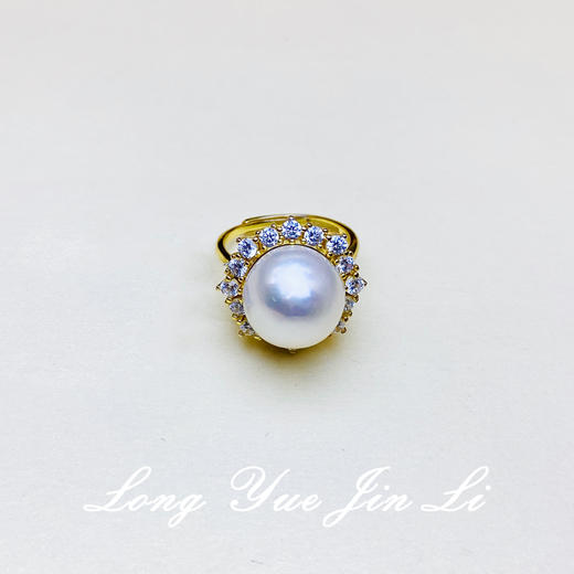 S925珍珠戒指（淡水）；12-13mm 商品图0