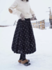 浮生八记/25D271/“波点圆舞曲”全棉秋冬松紧腰波点A字花苞半裙 商品缩略图0