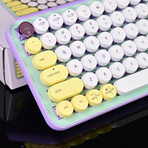 罗技时尚系列POP Keys无线蓝牙机械键盘办公游戏键盘电脑平板 商品图2