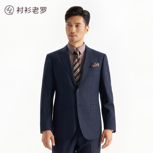 男士商务通勤必备品质高端全羊毛格纹西装单件上装257Z7S536N[门店专款] 商品图0