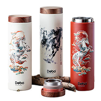 德铂 马踏金莲316专利设计保温杯430ml 商品图1