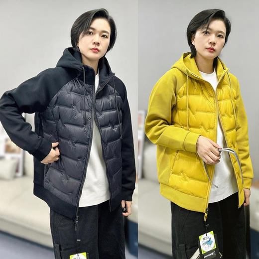 品牌原单连帽男女同款白鸭绒休闲羽绒服 商品图5