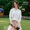 欧芮儿法式文艺连帽蕾丝花提花针织衫女冬季2025新款宽松长袖上衣 商品缩略图1