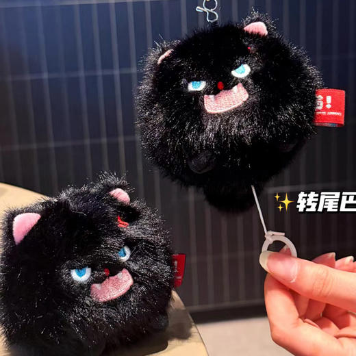 炸毛圆滚滚毛绒挂件匙扣-纪念日百货门店同款169143613 商品图4